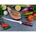 thumbnail image 5 of Ergo Chef Crimson Series 7.5" Fillet Knife German Stainless Steel with Flexible Blade and G10 Handle, 5 of 8