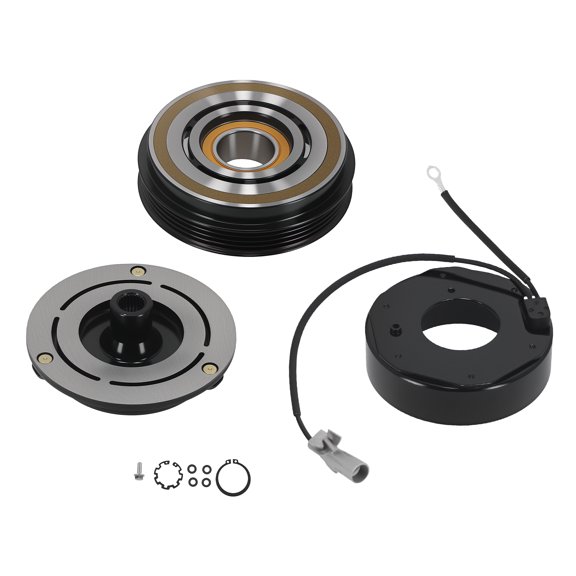maXpeedingrods AC Compressor Clutch Kit Pulley Bearing Coil for Toyota Tacome 2.4L 2.7L 1995-2004, 4 Groove Pulley, A/C Clutch
