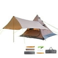 thumbnail image 1 of Tipi de Camping Spacieux en Café avec Auvent pour 3-4 Personnes, Abri Extérieur Résistant aux Intempéries et Adapté aux Familles, 1 of 6