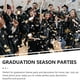 thumbnail image 5 of 14 Paquete de Decoraciones de Graduación Globos Set 12 Pulgadas Negro Azul Confetti Graduación Globos con Cintas de Globo para la Graduación Fiesta Decoración Suministros, 5 of 7