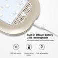 thumbnail image 3 of 1 Uds., luz de lectura de coche LED recargable por USB Beige, lámpara de noche de techo Interior, cambio de 8 colores JAMW Sencillez, 3 of 5