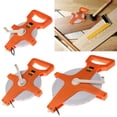 thumbnail image 4 of Cinta métrica de 330 pies, cinta métrica de carrete abierto, cinta métrica de fibra de vidrio de doble cara para ingeniero, patio y campo, cinta métrica de carrete con pies y metros (1/2"), 4 of 5
