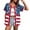Red3, variant on Women's American Flag Button Down Shirt Patriotic USA Short Sleeve Shirts 4th of July Baseball Tee Top