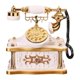 thumbnail image 1 of Caja de Música con Forma de Teléfono, Artículo de Colección, Decoración de Mesa con Forma de Teléfono, Adorno Nostálgico de Estilo Europeo, Hecho de P Blanco, 1 of 9