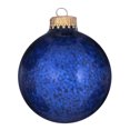 thumbnail image 2 of Glass Christmas Tree Ornaments - 67mm / 2.63" [6 Pieces] Designer Balls from Christmas By Krebs Seamless Hanging Holiday Decor (Sapphire Blue Spangle), 2 of 5
