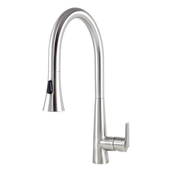 Contempo Living Inc Eclipse Style Solid Stainless Steel Lead Free Single Handle Pull Out Sprayer Kitchen Mixer Faucet