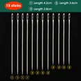 thumbnail image 4 of Blind Needle Elderly Needle-side Hole Sewing Needle Hocomehold Stainless Steel DIY Apparel Sewing Self-Threading Needles, 4 of 6