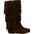 thumbnail image 2 of Pierre Dumas Womens Apache-4 Fringe Moccasin Fashion Boots, 2 of 4