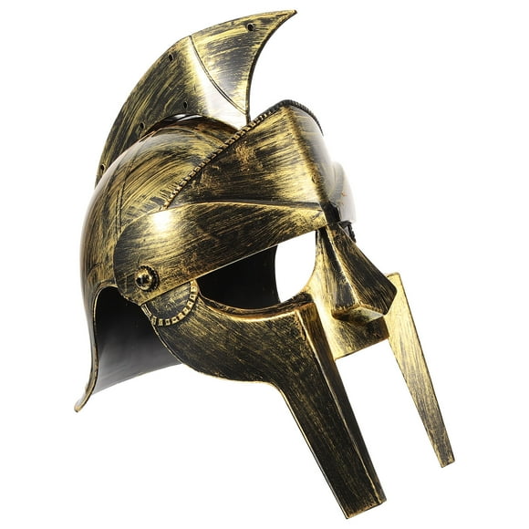 CIMAXIC Party Roman Soldier Helmet Middle Ages Roman Fighter Helmet Cosplay Party Headgear Helmet Hat,12.99"X11.22"X8.07"