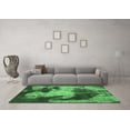 thumbnail image 3 of Ahgly Company Indoor Rectangle Abstract Emerald Green Modern Area Rugs, 3' x 5', 3 of 4