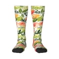 thumbnail image 2 of Lsque Fruits Peach1 Printed Crew Socks Men's Women's LightWeight Thin Casual Calf Socks ,Knee High Socks,Cotton Socks, 2 of 9