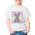 thumbnail image 4 of T Shirts for Girls Cartoon Rabbit Fashion Short Sleeve T-Shirt Easter Day T Shirt for Boys and Girls,White,10-11 Years, 4 of 4
