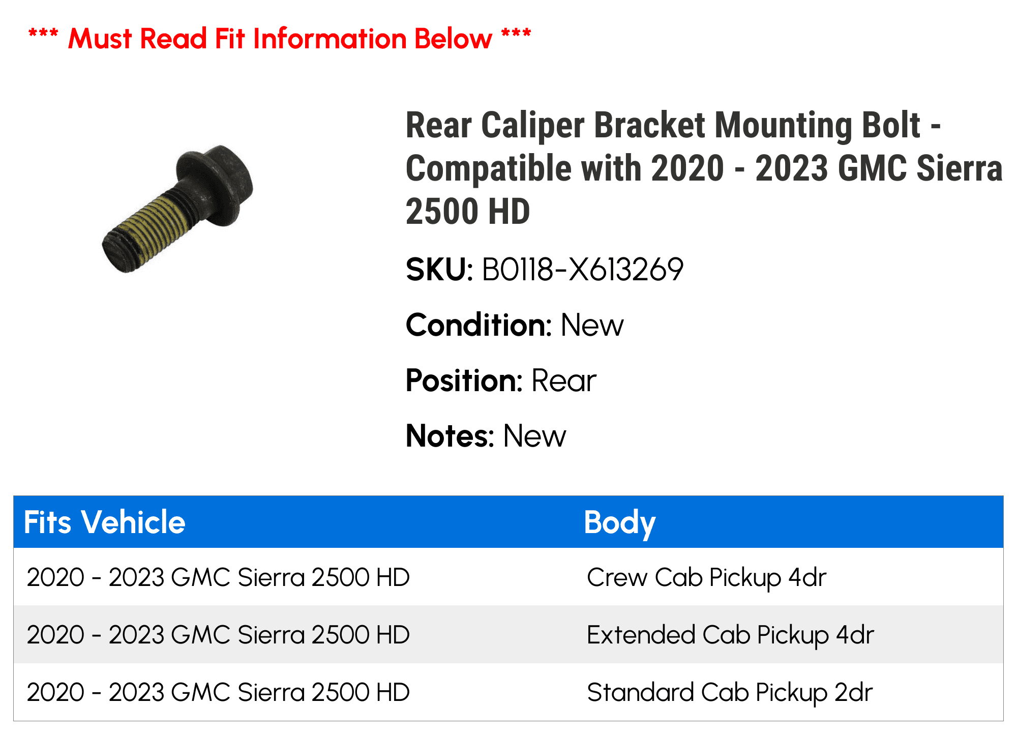 Rear Right Brake Caliper Bracket for Chevy GMC Silverado Sierra 2500 Rear Right Brake Caliper Bracket for Chevy GMC Silverado Sierra 2500