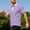 Purple, variant on COSFO Waffle Polo Golf Shirts for Men Performance Short Sleeve Colorblock Shirt Pullover Collared Dry Fit Classic Fit Moisture Wicking Mens Shirts