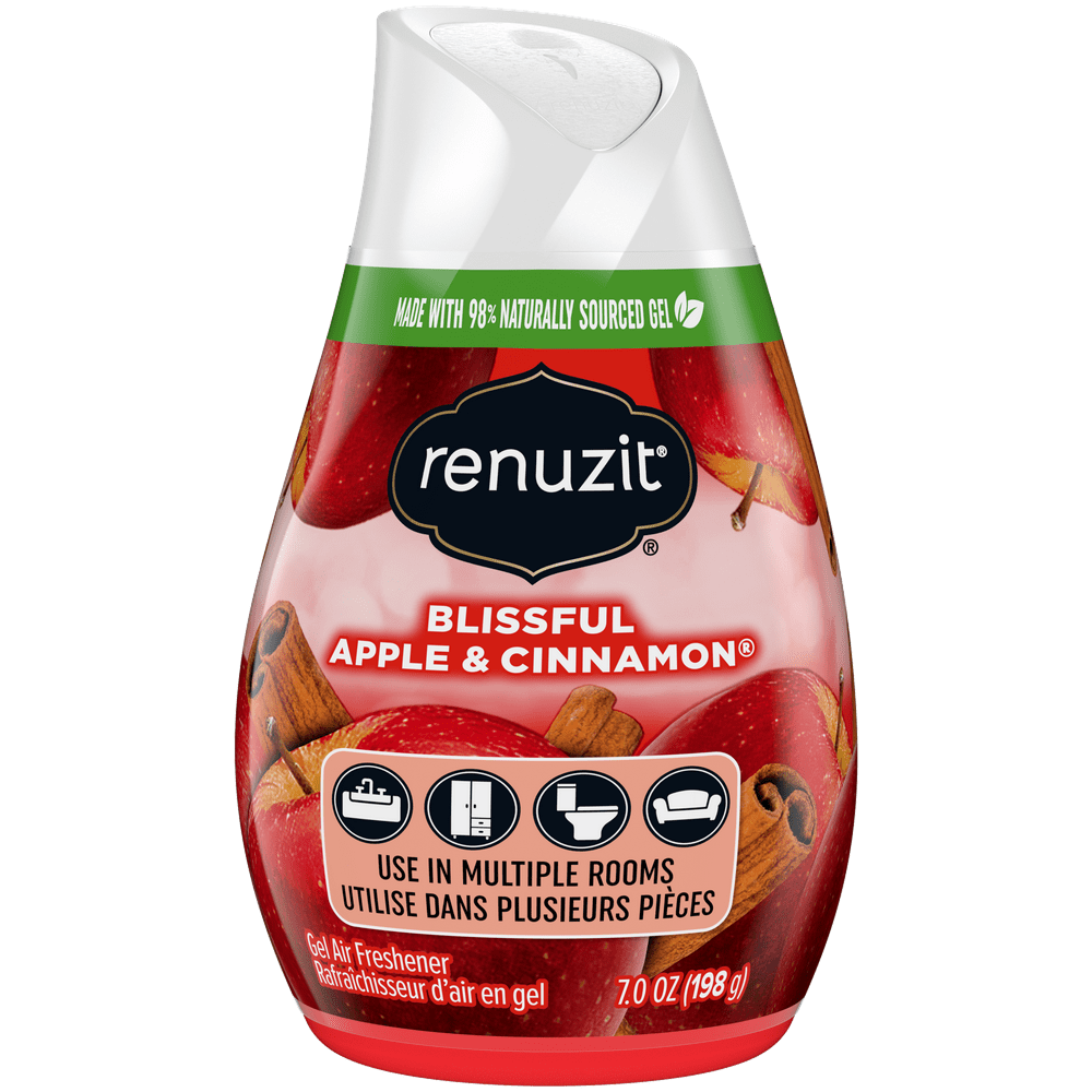 Renuzit Gel Air Freshener, Blissful Apple & Cinnamon, 1 Cone Walmart