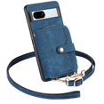 thumbnail image 4 of for Google Pixel 8 Wallet Case, Crossbody Phone Purse with Card Holder for Women, Zipper PU Leather Carrying Cover Gift with Shoulder Strap Kickstand Anti-drop for Google Pixel 8 - Blue, 4 of 8