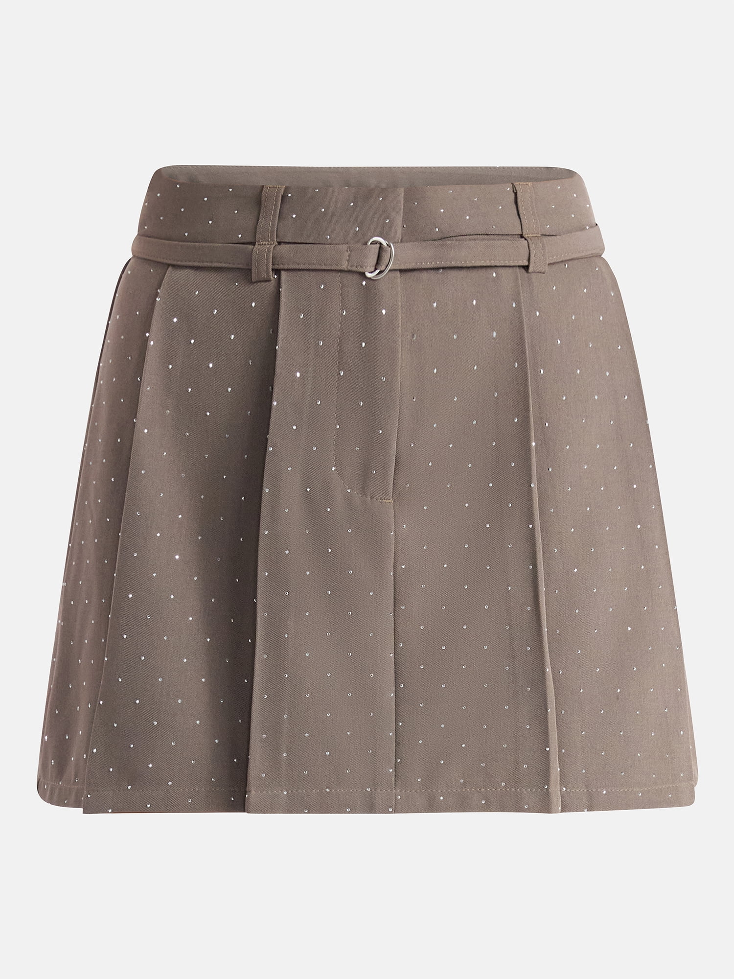 Embellished Pleated Mini Skirt, Women's - image 5