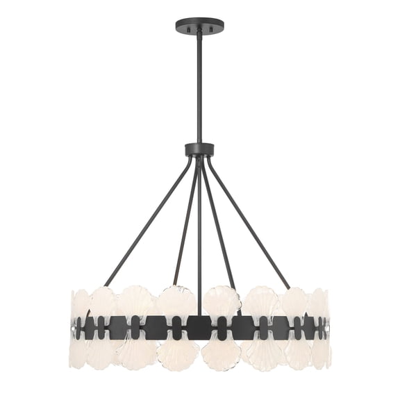 Bancroft 6-Light Chandelier in Matte Black