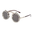 thumbnail image 1 of Gafas de sol Steampunk ligeras y circulares, estilo gótico, para hombres y mujeres, para cosplay. Agujero, 1 of 8