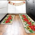 thumbnail image 6 of Hello Summer Watermelon Kitchen Rugs Set of 2, Heart Shaped Melons Sunflower Kitchen Mats Decor, Bee Seasonal Floor Door Mat Home Decorations -17x29 and 17x47 Inch, 6 of 6