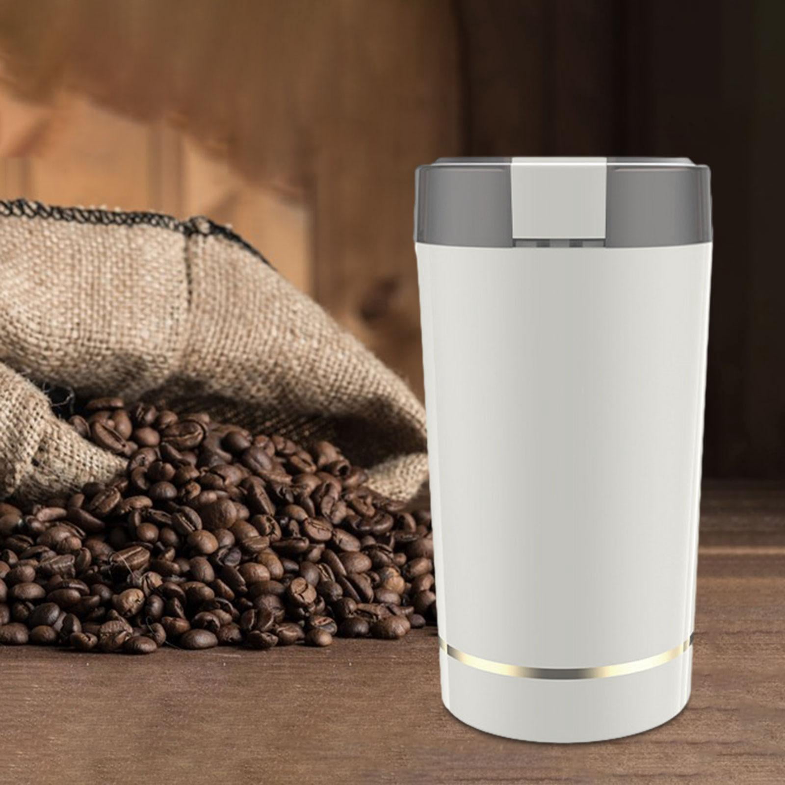 Electric Coffee Grinder Espresso Grinder Large Capacity 220V Grain Beans Peanut Burr Mill Stainless Steel Cafes Spice Grinder white