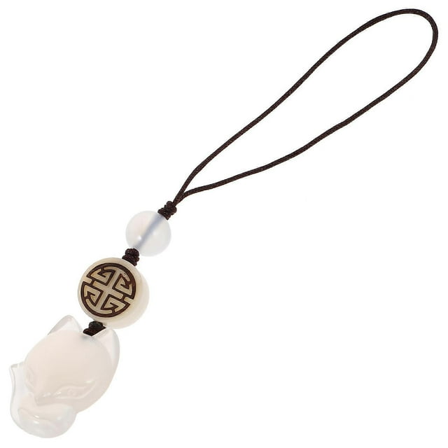 Here's a refined and engaging product description for your **Fox Shaped Phone Pendant Charm with Natural Agate**:\n\n \n\n**Fox Shaped Phone Pendant