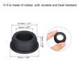 thumbnail image 2 of Uxcell 6Pcs T Type Rubber Grommet Mount Dia 33.3mm 37x22x15mm Seal Protection Flexible Hole Plugs Cable Pipe Black, 2 of 5