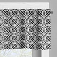 thumbnail image 5 of Ambesonne Abstract Valance & Curtain, Overlapping Geometric Art, 55"x36", Charcoal Grey White, 5 of 7