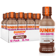Dunkin' Mocha Iced Coffee, 13.7 Oz Bottle