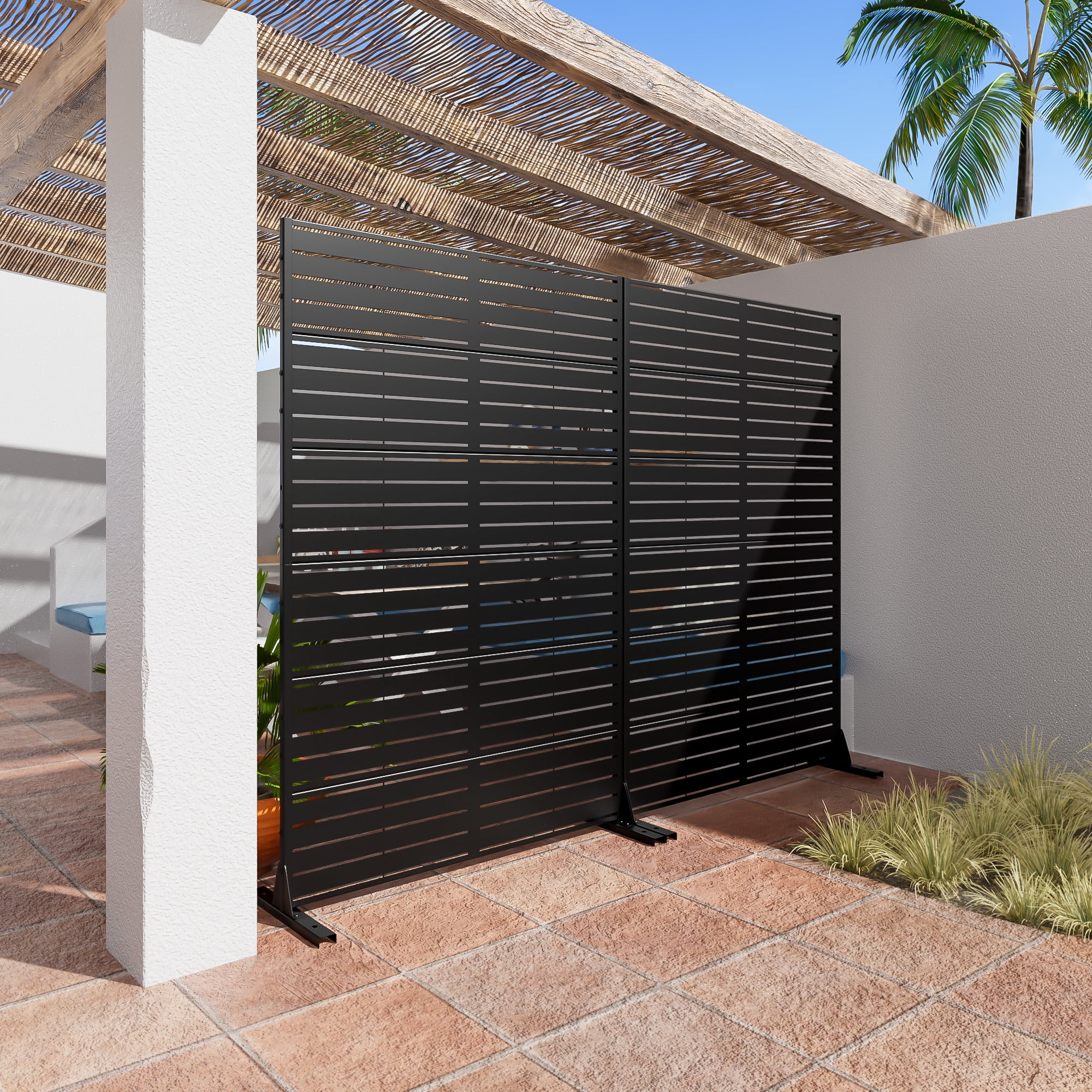 MAYEERTY 72" x 47" Privacy Screen Fence, Heavy Duty Fence Privacy Screen Outdoor