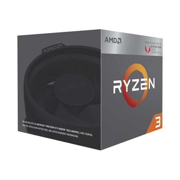 CPU AMD Ryzen 3 3200G BOX AMD Ryzen 3 3200G - 3.6 GHz - 4 cores - 4 threads - 4 MB cache