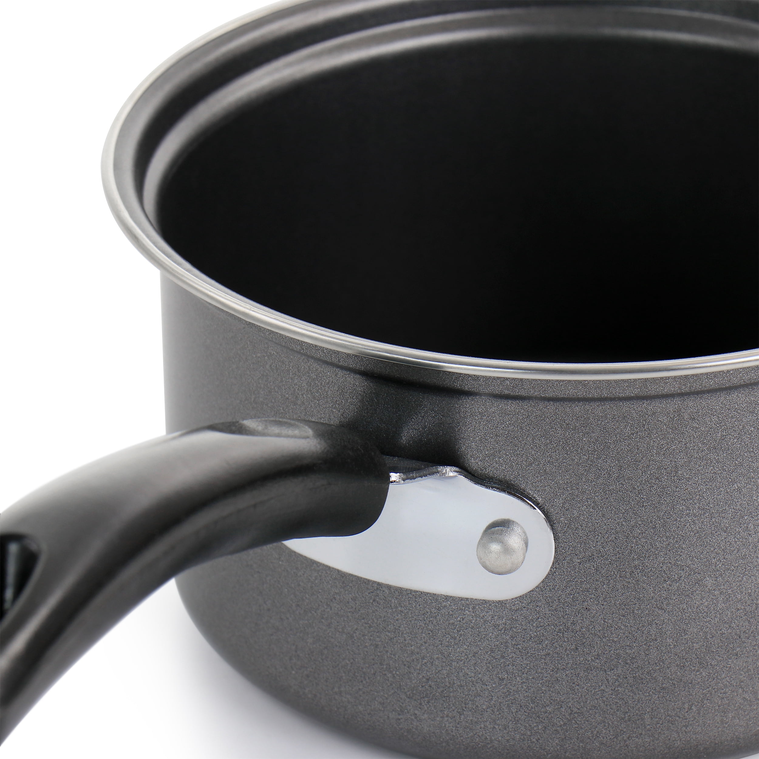 Gibson Everyday Highberry Non Stick Steel Breakfast Cookware, Set of 2, Charcoal, Kitchen Cooking Accessories