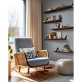 thumbnail image 2 of Juego de estantes de pared AMADA HOMEFURNISHING Wood Floating 6 piezas, 2 of 8
