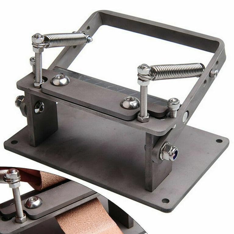 WUTA Leather Skiver Splitter Manual Leather Skiving Machine Strip Belt Thinning Leather Splitter Cowhide Leather Peeling Machine DIY Strap Cutting Tools For Thinning
