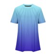 thumbnail image 4 of Women's T-Shirts Sevevn Women's Round Neck Fashionable Casual Short Sleeved Spring/Summer Top Lightweight Tops, 4 of 5