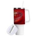 thumbnail image 2 of 40 Oz Car Handle Water Bottle Water Cup Water Bottle Water Jug Coffee Cup Travel Water Bottle Red Transparent Beautiful Love, 2 of 8