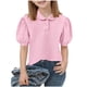 thumbnail image 2 of Odeerbi Camisas de Golf Para Niñas Peter Pan Collar Puff Camisas de Tenis de Manga Corta Uniforme Escolar, 2 of 6