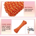thumbnail image 3 of Cuerda de Paracord Uxcell de 550lb 200ft, Cuerda de Tienda de 4mm, Cuerda Pesada de Núcleo de 7-Hilos para Uso al Aire Libre Naranja/Rojo/Amarillo Camuflaje, 3 of 6