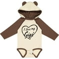 thumbnail image 3 of Inktastic I Love My Gigi in Black Chalk Heart Boys or Girls Long Sleeve Baby Bodysuit, 3 of 5
