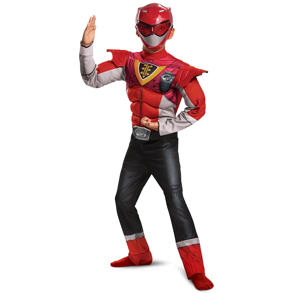 Red Ranger Power Up Mode Classic Muscle Child Costume - Walmart.com