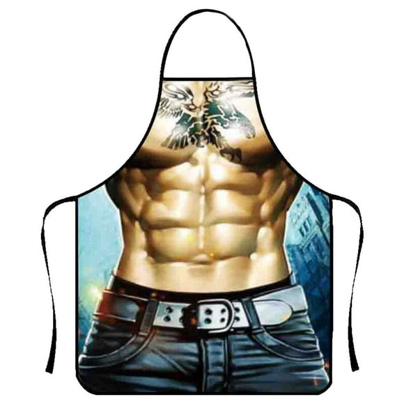 Funny Christmas Apron Sleeve for Adults - White Elephant Belly Design for Christmas Stocking Stuffers for Men Dads and Him