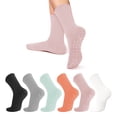 thumbnail image 1 of 12 Par Calcetines Para Yoga Calcetas Pilates Mujer Fitness, 1 of 7