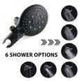 thumbnail image 3 of Shower Tub Kit, Tub and Shower Faucet Set（Valve Included) with 35-Mode 2 in 1 Handheld and Rain Shower Head System, Single-Handle Tub and Shower Trim Kit, Matte Black, 3 of 7