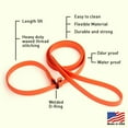 thumbnail image 3 of Dogline  - Biothane Slip Dog Leash - for Small, Medium and Large Dogs - Odor Free Slip Lead, Heavy Duty and Durable Material Kennel Lead (Neon Orange: Width 3/8" | L: 60"(5ft)), 3 of 8