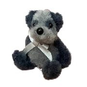 Tiny Handmade Teddy Bear- DIY Animal Pocket Hug of Teddy Bear with Small Elephant，Cute Collectible，3.9inch