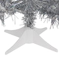 thumbnail image 6 of Northlight 2' Pre-lit Medium Silver Iridescent Tinsel Pine Artificial Christmas Tree, Clear Lights, 6 of 6