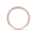 thumbnail image 6 of AFFY 0.50CT Moissanite Diamond Half Eternity Wedding Band for Women 14K Rose Gold over Silver-5.5, 6 of 8