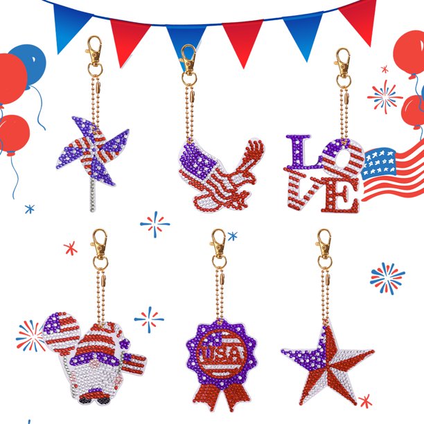 Cuadros Decorativos DIY Diamond Art Keyrings formas especiales de doble cara para niños adultos fiesta en casa Wdftyju embutido en tela