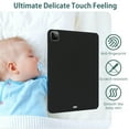 thumbnail image 3 of Allytechgroup iPad Pro 13 Inch M4 Case 2024, Ultra Slim Thin Lightweight Soft Silicone Back Shell Bumper Shockproof Protective Case Cover for Apple iPad Pro 13 Inch M4 2024, Black, 3 of 9