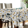 thumbnail image 3 of Dreamtimes Daisy Flower Tablecloth, Waterproof Washable Polyester Square Table Cover, Durable Tablecloth for Kitchen Dining Table Party Decor ( 60"x 90"), 3 of 7